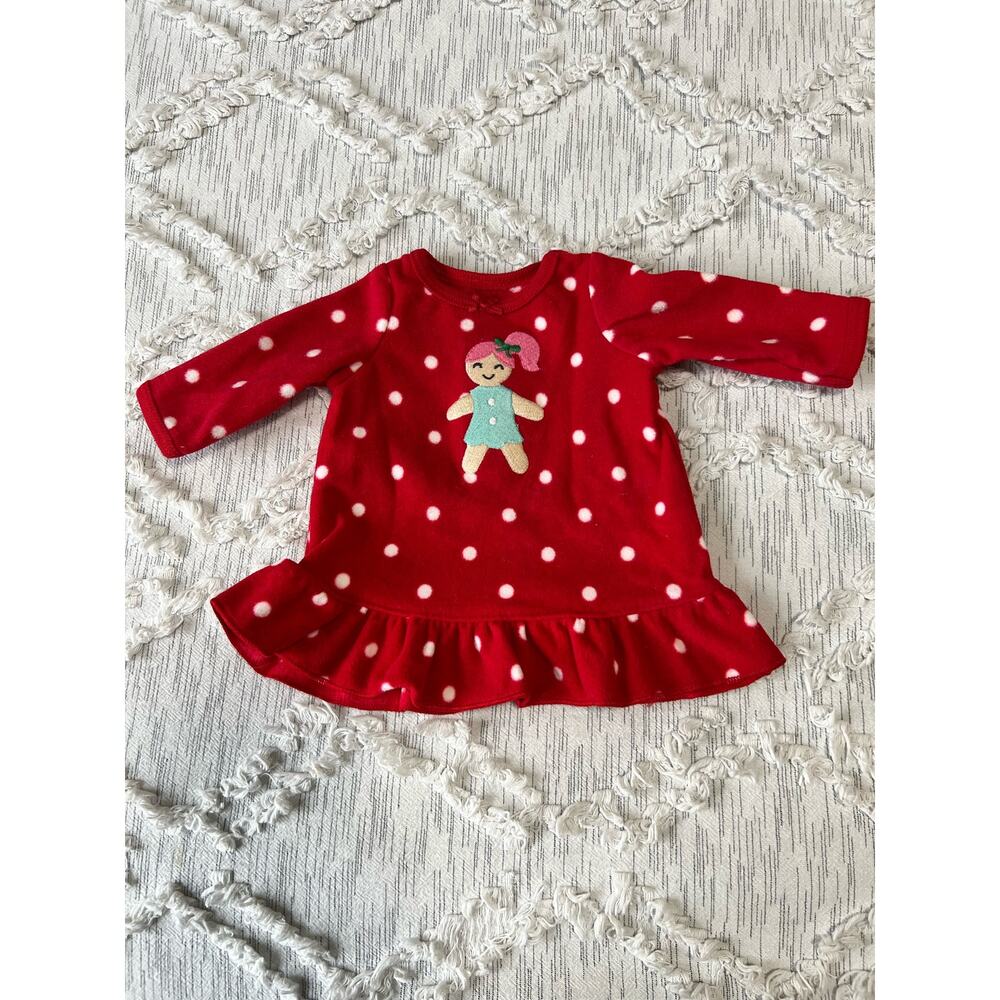 Just One You by Carter's Toy Doll Dress Gown Red Polka Dots PJ Christmas